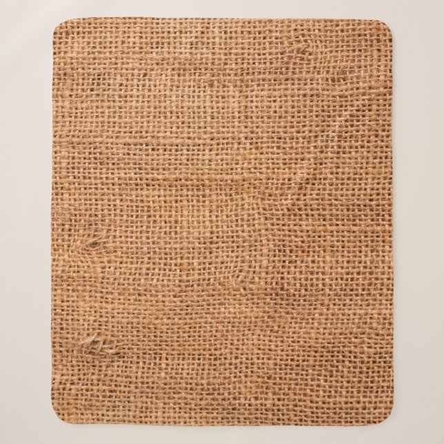 Couverture Sherpa arrière - plan de tissu de burlap Brown ou tissu d (Devant)