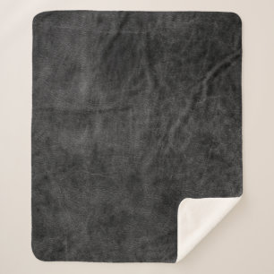 Couverture Sherpa Arrière - plan en cuir texture