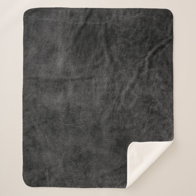 Couverture Sherpa Arrière - plan en cuir texture (Devant)