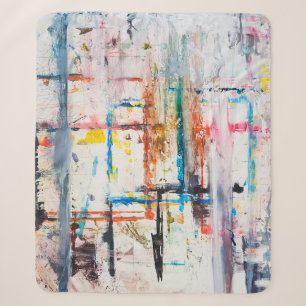 Couverture Sherpa Arrière - plan moderne coloré.art, contemporain, m
