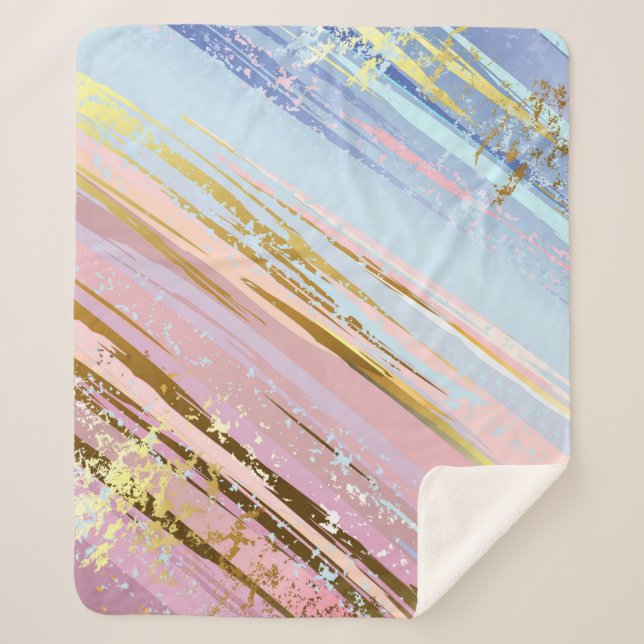 Couverture Sherpa Arrière - plan rose texturé (Devant)