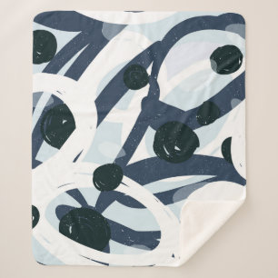 Couverture Sherpa Art Abstrait : Illustration de peinture transparen