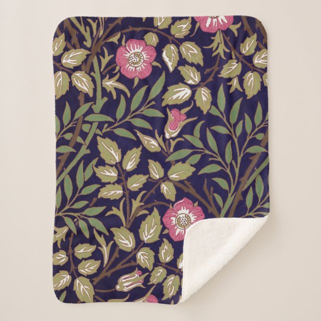 Couverture Sherpa Art floral Nouveau de Briar doux de William Morris (Devant)