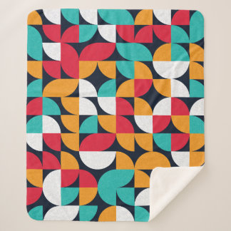 Couverture Sherpa Art Générique : Motif triangle coloré