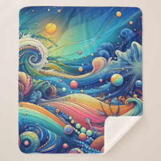 Couverture Sherpa Artiste de Ocean Lover