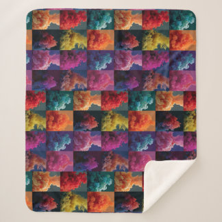 Couverture Sherpa artistic pattern