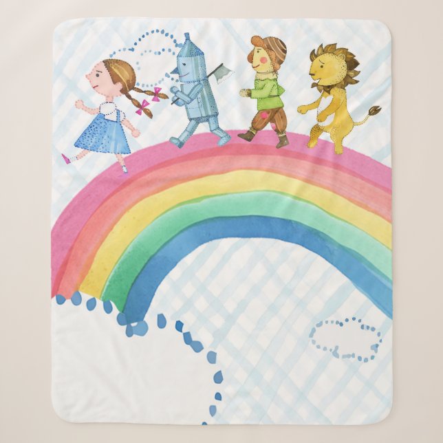 Couverture Sherpa Assistant de Oz Rainbow Sherpa Blanket (Devant)