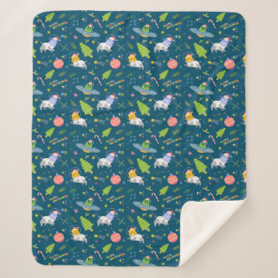 Couverture Sherpa Astronaute de mignons animaux