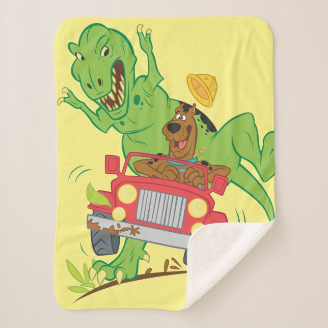 Couverture Sherpa Attaque Scooby Doo T-Rex (Devant)