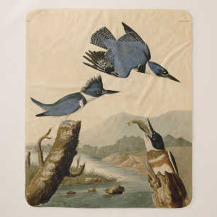 Couverture Sherpa Audubon Belted Kingfisher Wildlife Bird
