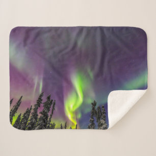 Couverture Sherpa Aurore Boréale Fairbanks, Alaska