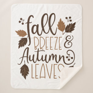 Couverture Sherpa Automne Breeze Feuilles d'automne
