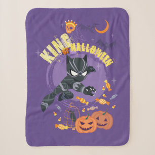 Couverture Sherpa Avengers Black Panther "Roi d'Halloween"