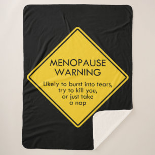 Couverture Sherpa Avertissement de ménopause