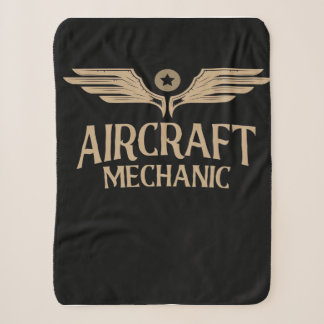 Couverture Sherpa Aviation mécanique des aéronefs | Cadeau mignon