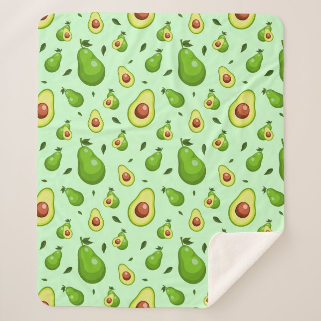 Couverture Sherpa Avocado (Devant)