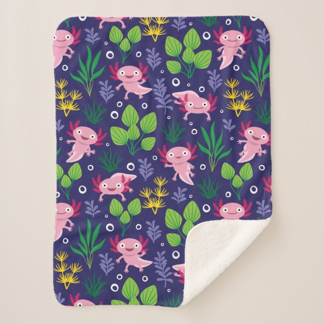 Couverture Sherpa Axolotl (Devant)