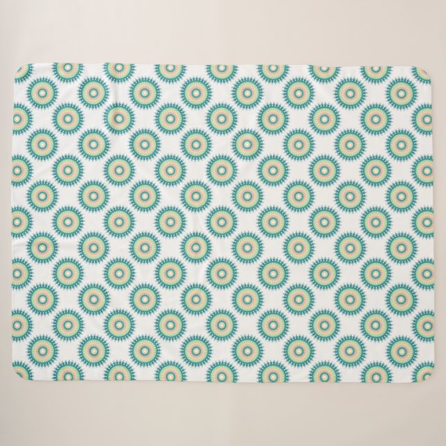 Couverture Sherpa Aztec Mandala (Devant (Horizontal))