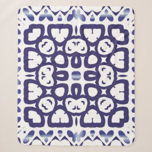 Couverture Sherpa azulejo portugais traditionnel orné. mer vintage