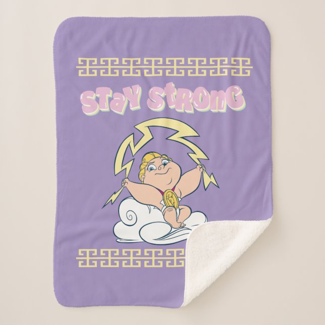 Couverture Sherpa Baby Hercules - Stay Strong Sherpa Blanket (Devant)