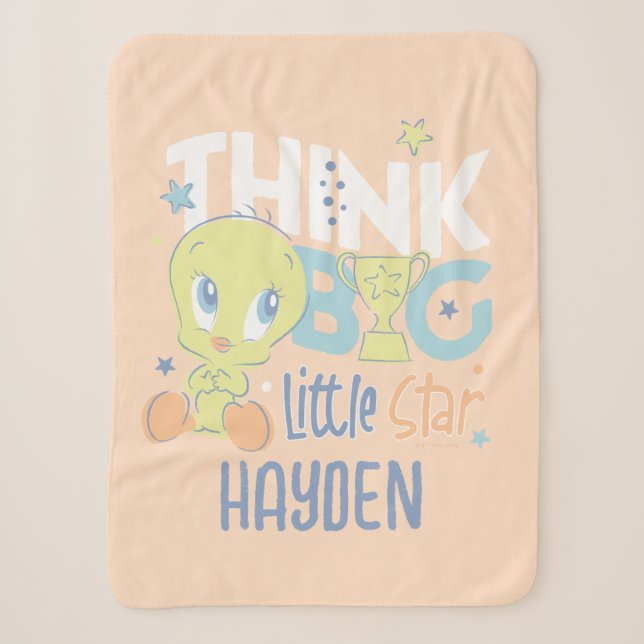 Couverture Sherpa Baby TWEETY™ - Pensez à Big Little Star (Devant)