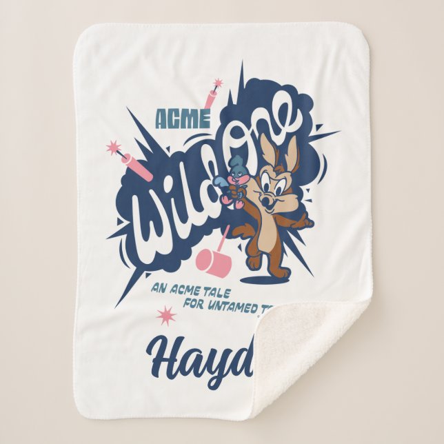 Couverture Sherpa Baby WILE E. COYOTE™ - Wild One (Devant)