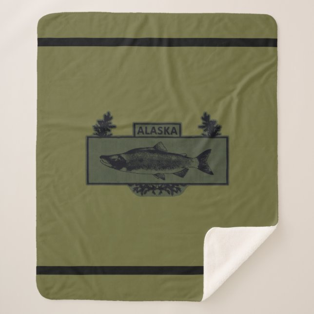 Couverture Sherpa Badge de pêcheur de combat de l'Alaska (Devant)