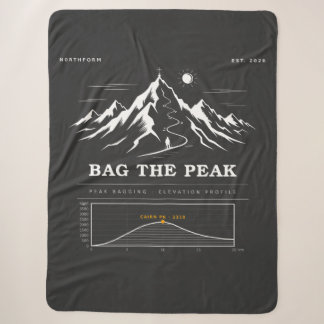Couverture Sherpa Bag The Peak Collecte de Sommets Profil d'Altitude