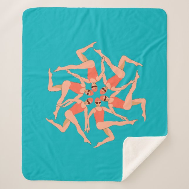 Couverture Sherpa Baigneurs - Chorégraphie de natation synchronisée (Devant)