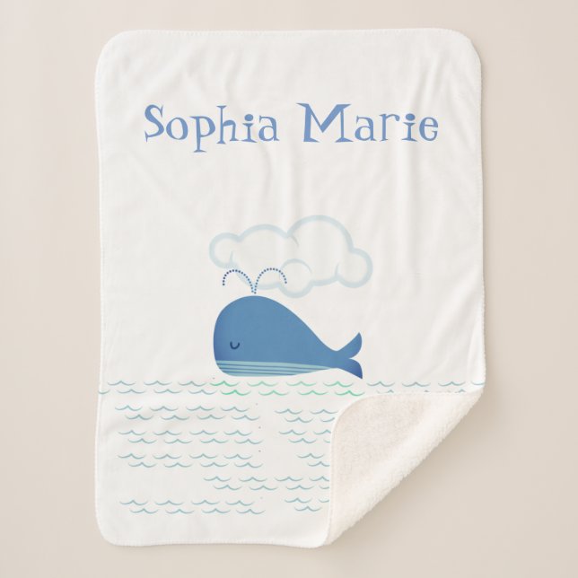 Couverture Sherpa Baleine détendue (Devant)