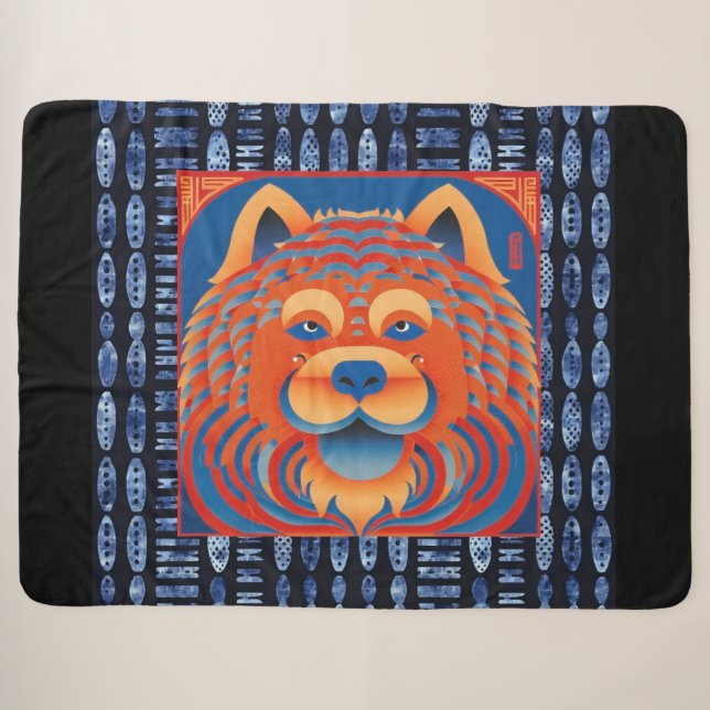 Couverture Sherpa BALI BLISS Chow (Devant (Horizontal))