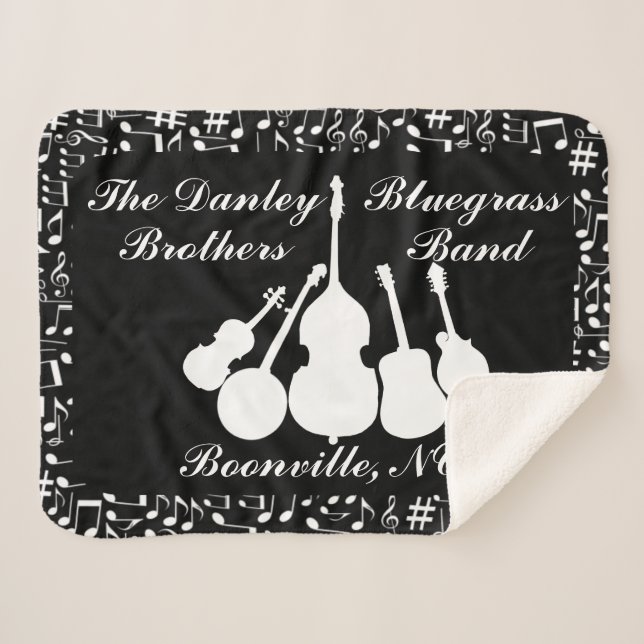 COUVERTURE SHERPA BANDE DE BLUEGRASS (Devant (Horizontal))