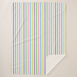 Couverture Sherpa Bandes de bonbons