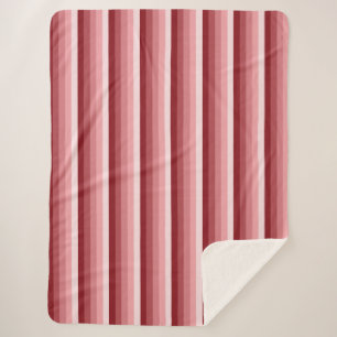 Couverture Sherpa Bandes d'ombre rouges