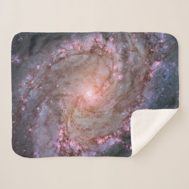 Couverture Sherpa Barred Spiral Galaxy Messier 83. (Devant (Horizontal))