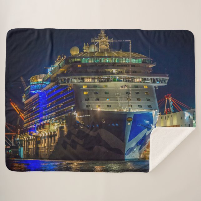 Couverture Sherpa BATEAU DE CROISIÈRE la nuit (Devant (Horizontal))