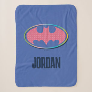 Couverture Sherpa Batman   Logo Pink Polka Dot