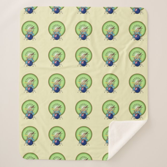 Couverture Sherpa Batteur Kiwi Bird (Devant)