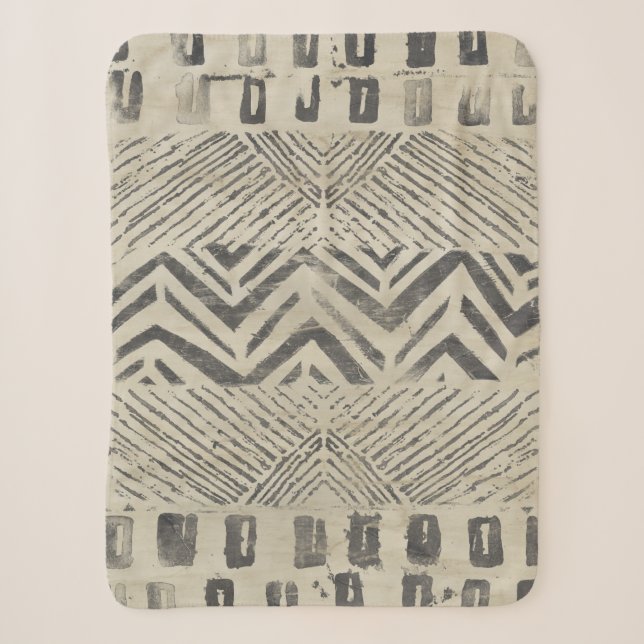 Couverture Sherpa Bazar motif - Formes géométriques (Devant)