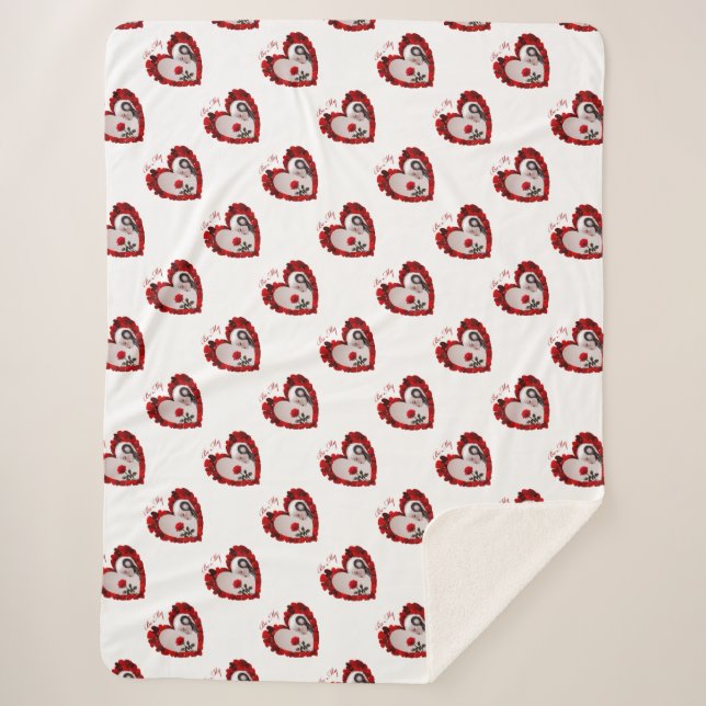 Couverture Sherpa Be My Valentine ❤️ (Devant)