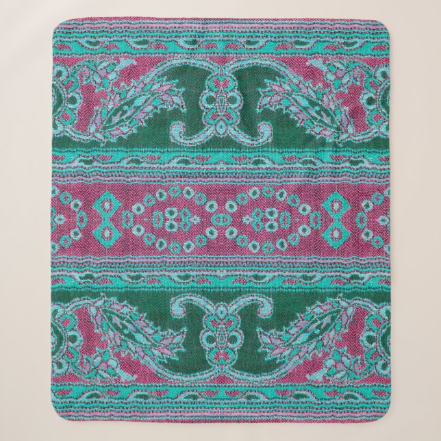 Couverture Sherpa Beau, arabe, arabe, arabique, arabique, tissu arab (Devant)