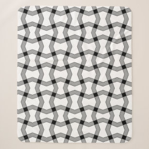 Couverture Sherpa Beau arrière - plan ornemental abstrait, noir, g