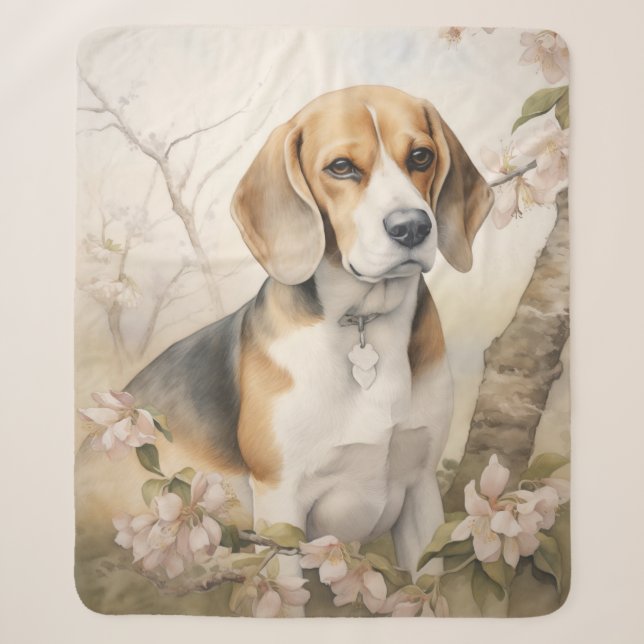Couverture Sherpa Beau Beagle (Devant)