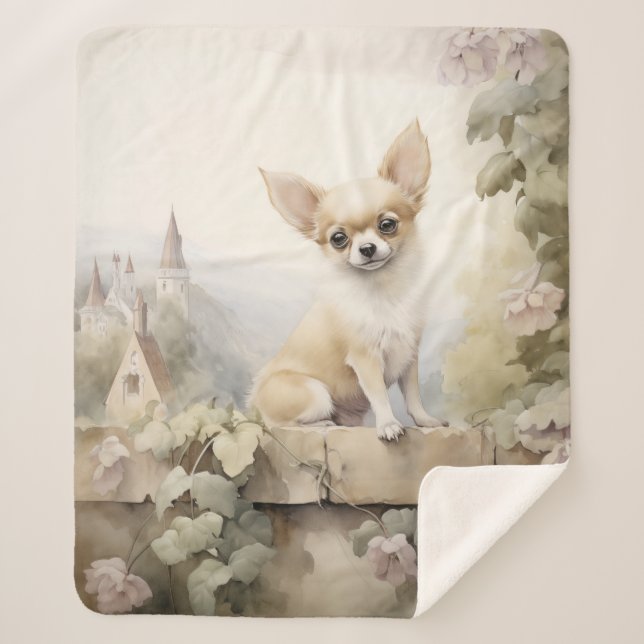 Couverture Sherpa Beau Chihuahua (Devant)