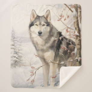 Couverture Sherpa Beau Malamute