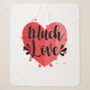 Couverture Sherpa Beaucoup d'amour, grand coeur