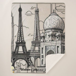 Couverture Sherpa "Beauté Urbaine"