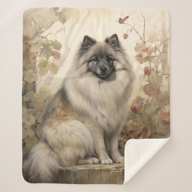Couverture Sherpa Beautiful Keeshond (Devant)