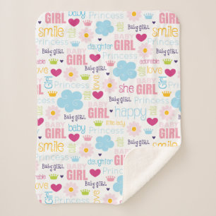 Couverture Sherpa Bébé fille