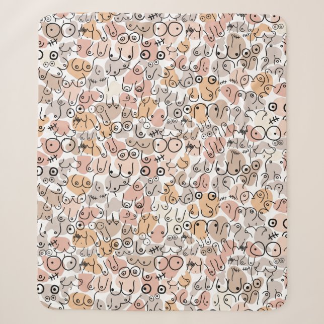 Couverture Sherpa beige (Devant)